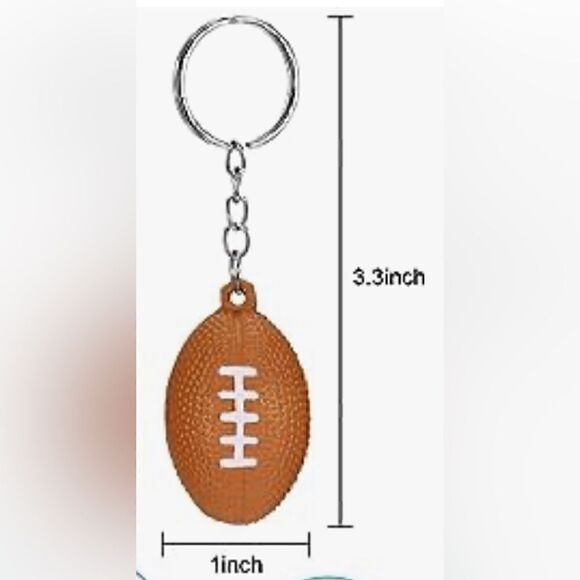 Cleveland Browns 🏈 Keychain includes Heart Shape Silver Medal Spring Clip. - Picture 3 of 6